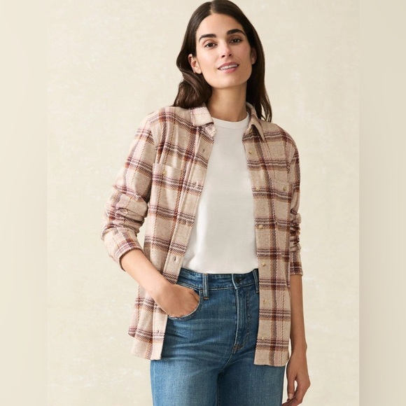 Faherty Legend™ Classic Sweater Shirt - Cranberry Haze XXL Button Down Classic. - Picture 1 of 11